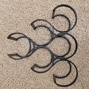 Black Wrought Iron Wine Rack